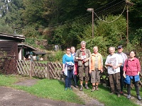 GTW 230917 Burg 02  Die Wanderer der Großen Strecke am Diederichshammer