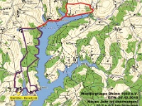 GTW 30-12-18 Gruenkohlwanderung  Die beiden Wanderstrecken führen am Stooter Arm der Bevertalsperre entlang.