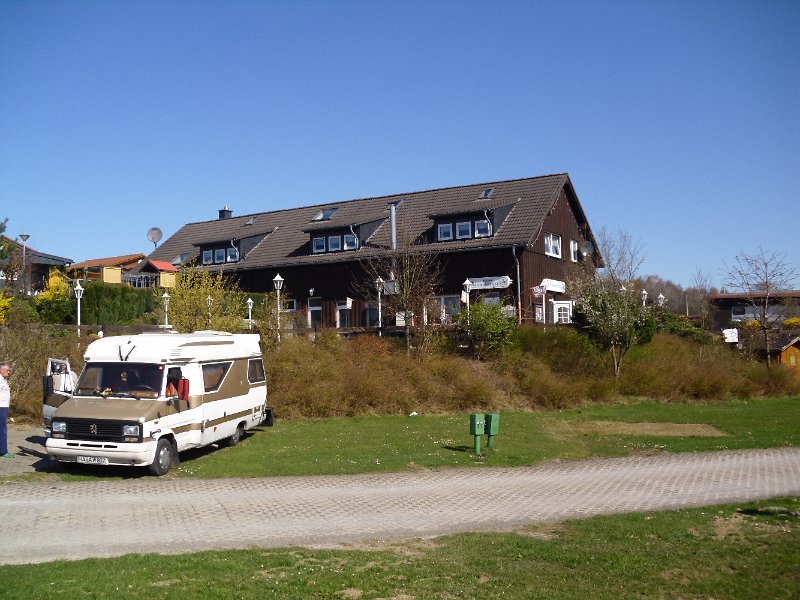 Die Gaststätte Beverblick - ideal, um sich jetzt nach 15 Kilometern zu stärken - meine Empfehlung: die Currywurst extra scharf und Brigittes Kuchen!