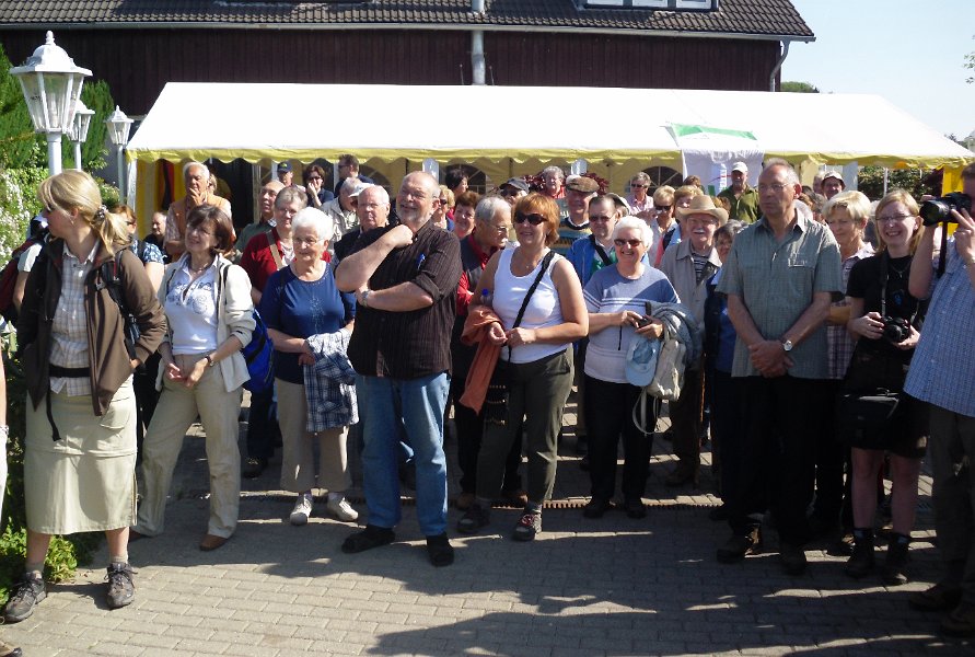 Die Stimmung bei den Wanderern war genauso prächtig wie das Wetter
