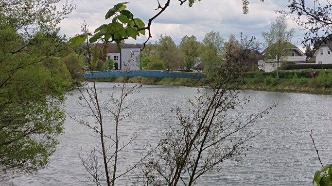 Die Blaue Brücke der Wuppervorsperre Die Blaue Brücke der Wuppervorsperre
