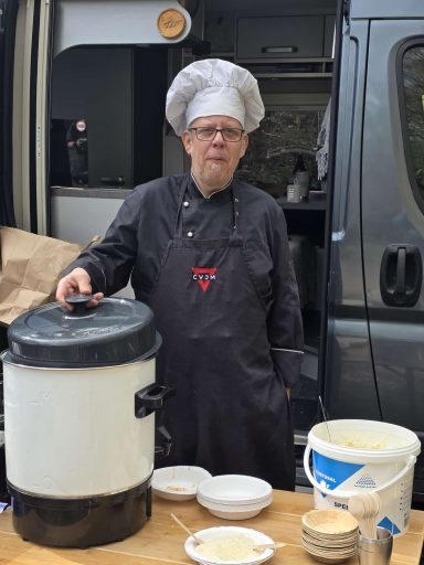 Verpflegungspunkt 2 - Hier kocht der Küchenchef persönlich!